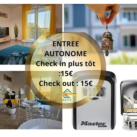 L'evasion Carcassonnais Avec Terrasse 2 Places De Parking Privee アパート *