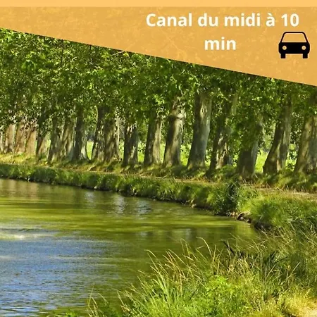 L'évasion Carcassonnais Avec Terrasse 2 Places De Parking Privée Carcasona